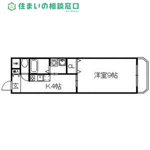 ＪＲ東海道本線 西岡崎駅 徒歩5分 3階建 築23年の間取り写真