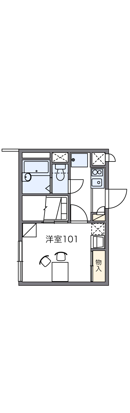 レオパレス清恵IIの間取り