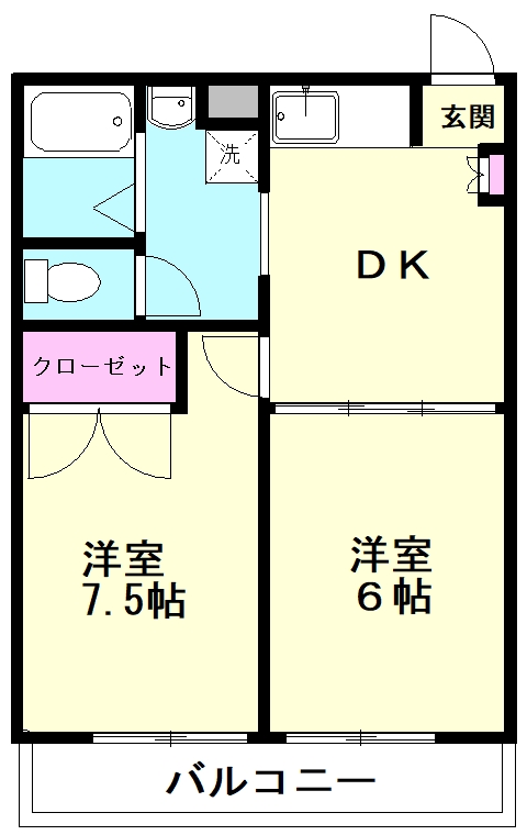 武蔵グリーンハイツIIIの間取り