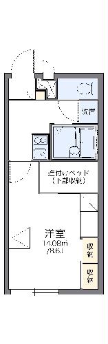 レオパレス千代崎Ｂの間取り