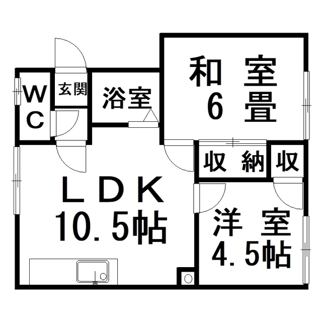 コーポ司の間取り