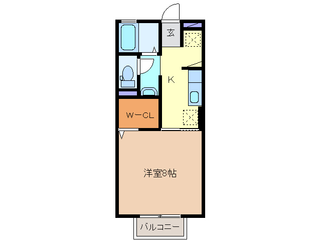 クレールカルチェ４の間取り