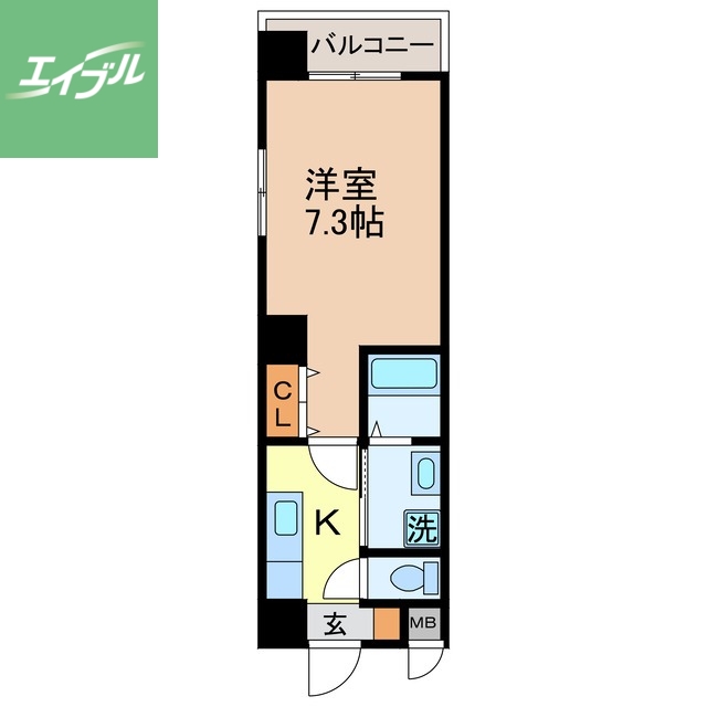 【スクウェアヒルズ中園の間取り】