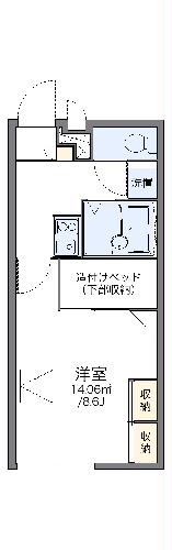 レオパレスエクセル　ケンIIの間取り