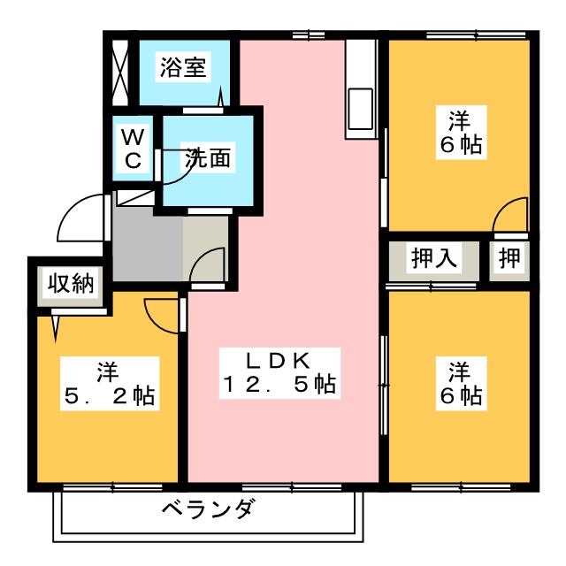 カーサ滝ノ水の間取り