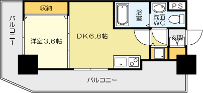 No.71　オリエントトラストタワーの間取り