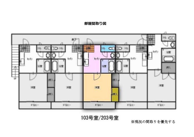 ラポールAの間取り