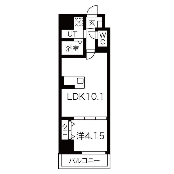 堺市堺区甲斐町東のマンションの間取り