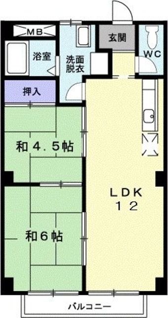 パルネット荒木の間取り