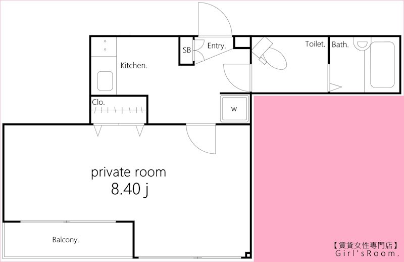 越谷市北越谷のマンションの間取り