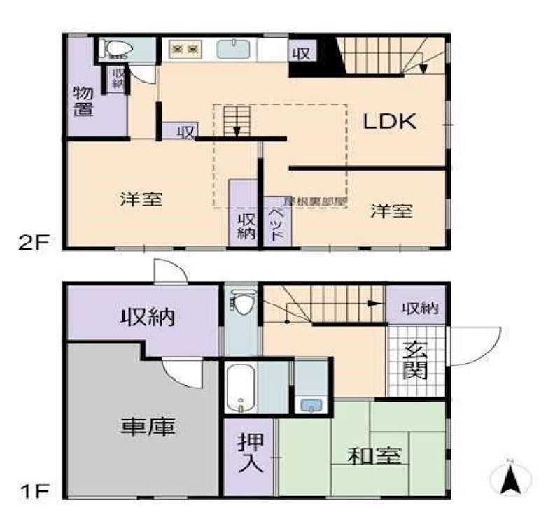 サントミ町屋ハウス１の間取り