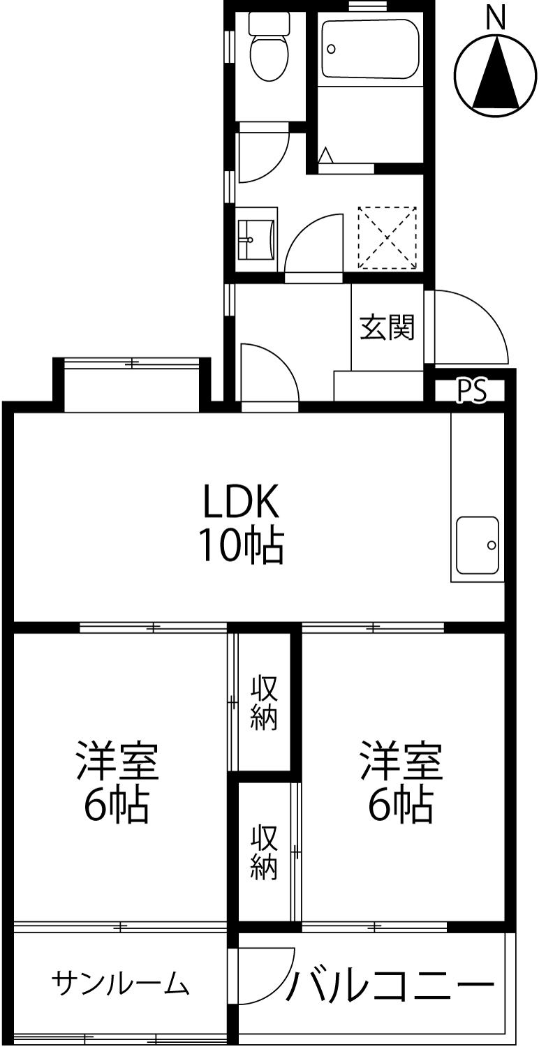 アシスト金沢マンションの間取り