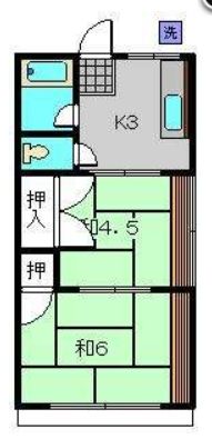 大恵ハイム大岡の間取り