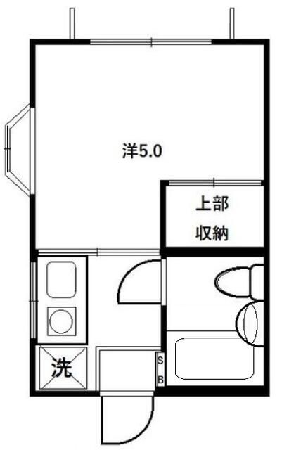 千葉市花見川区幕張町のアパートの間取り