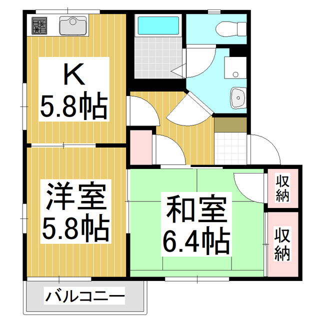 ルーラルシティ　Ｂの間取り