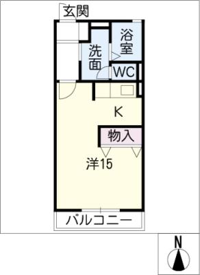 クレア柄山Ａ棟の間取り