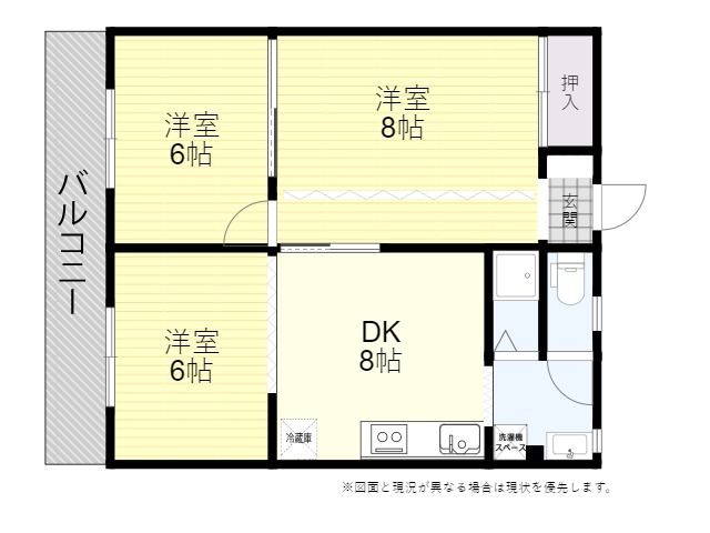 大津コーポの間取り