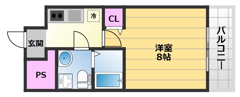 ラシーヌ宿院の間取り