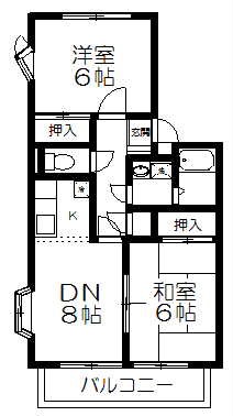 タウニティ２６－３の間取り