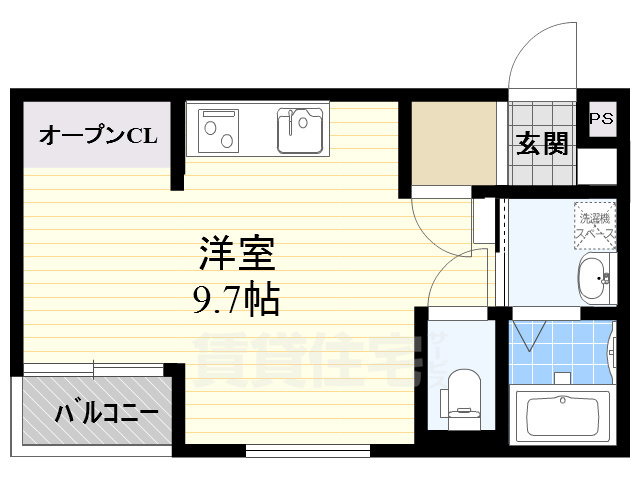 吹田市千里山西のマンションの間取り