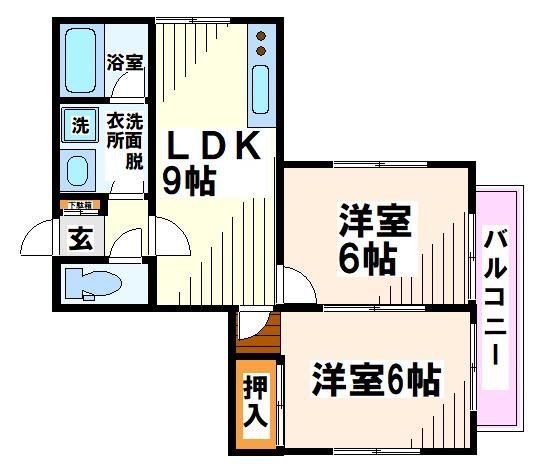 クリオコート西府IIDの間取り