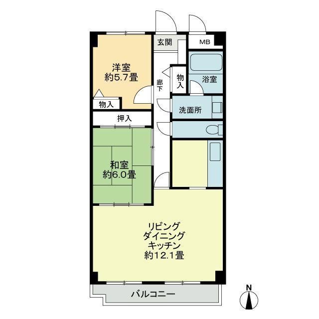 スカール西条の間取り