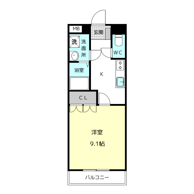 コンフォール佐織の間取り