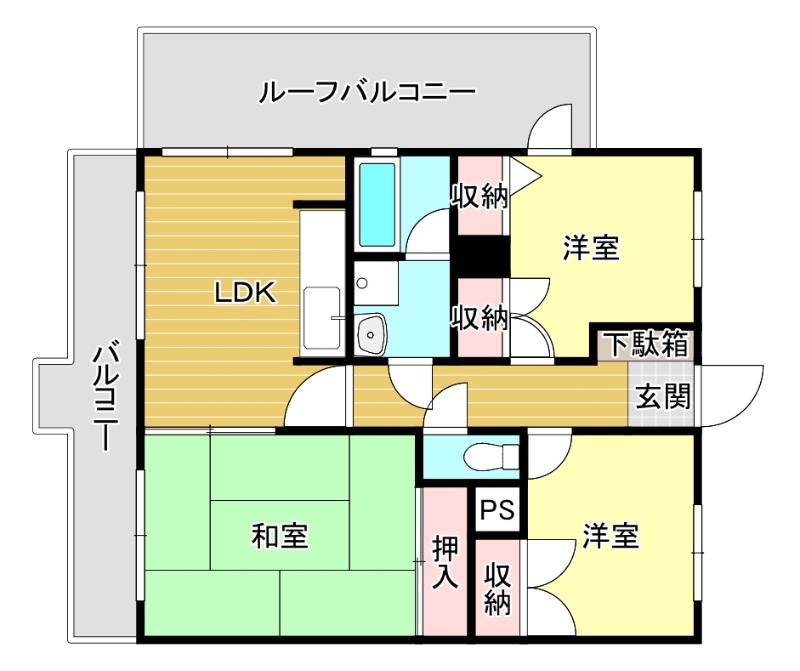 ケイエル姪浜の間取り