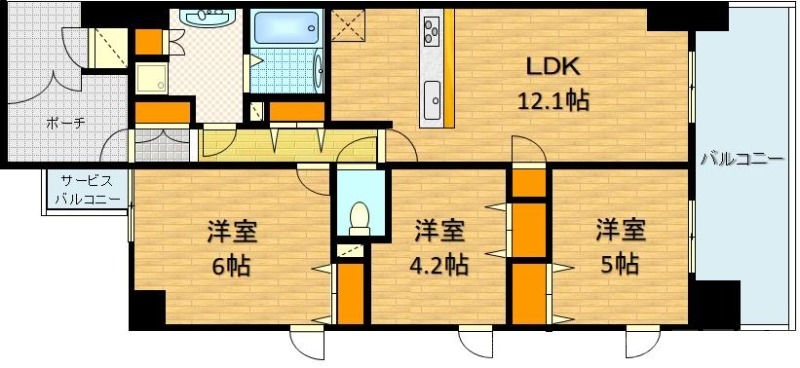 プレサンス京都西院の間取り