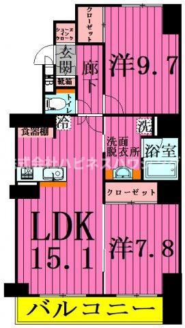 T s garden北柏　2号棟の間取り