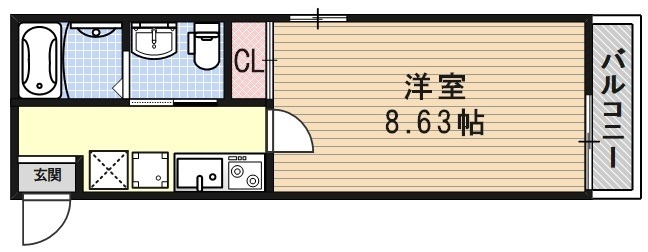 Kamo River清水五条（カモリバー清水五条）の間取り