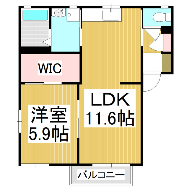 パルテール緑町II　Ａの間取り