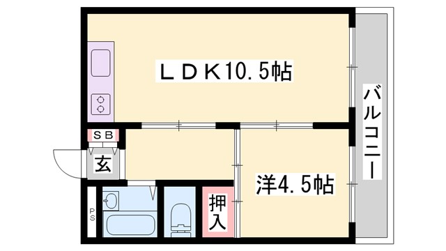 アパートメント高砂の間取り