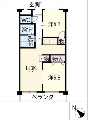 シャガール２１の間取り