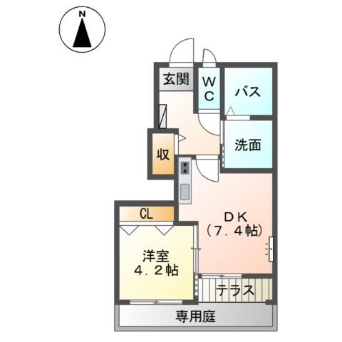 エムズ　サンティエの間取り