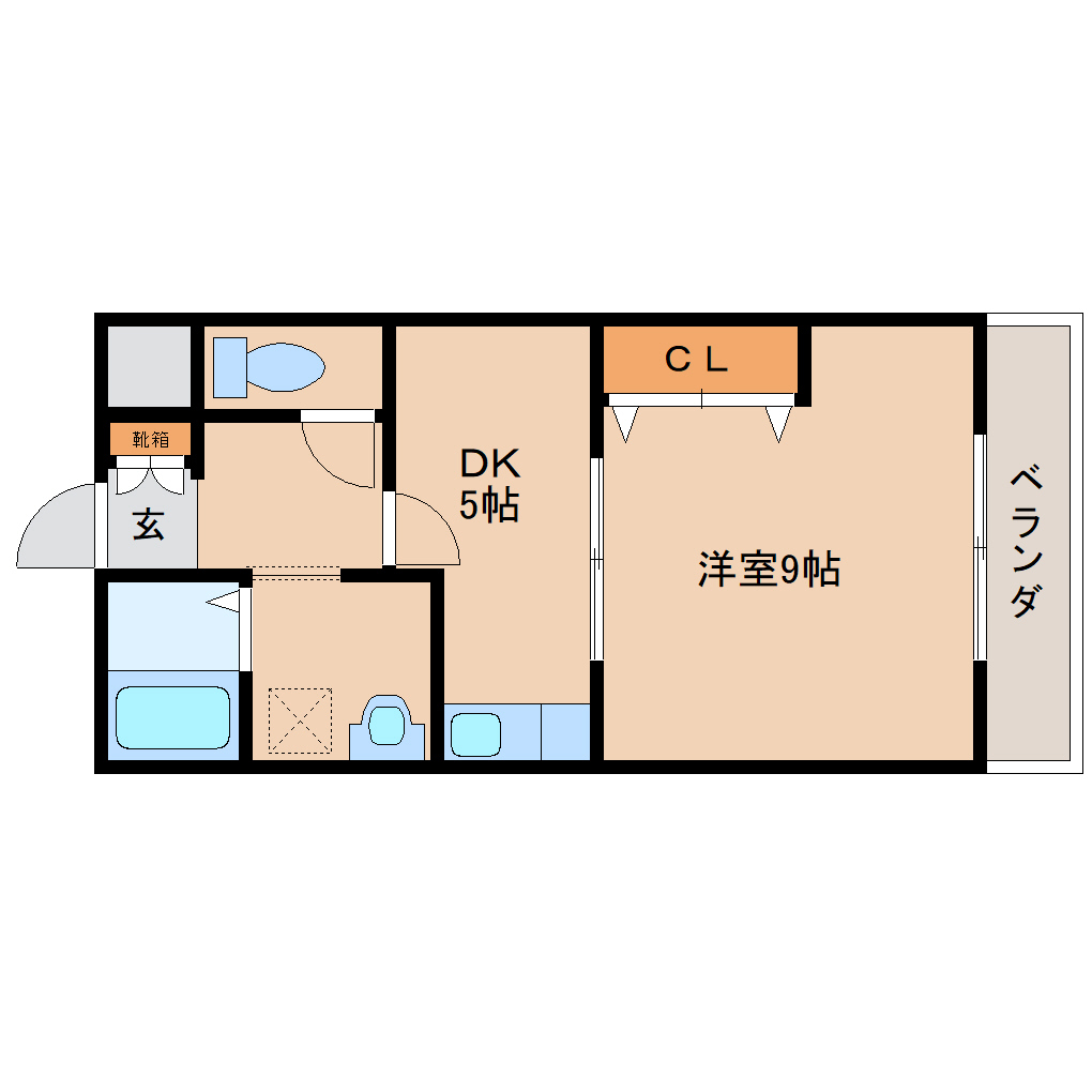 橿原市縄手町のマンションの間取り