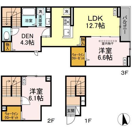 グラナーデ荒川の間取り