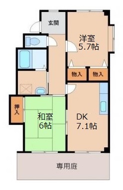 錦マンションの間取り