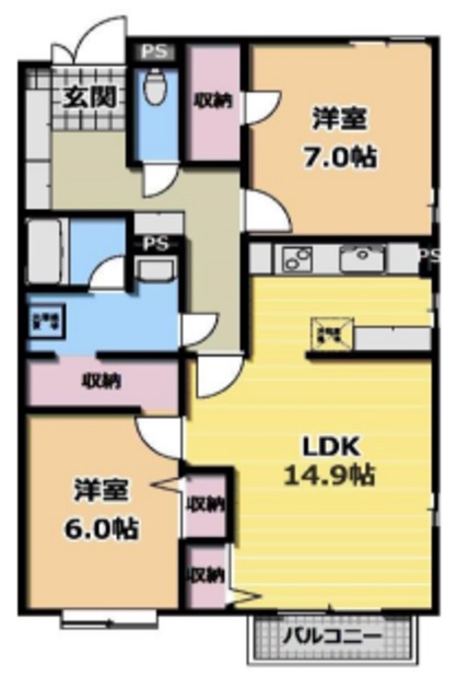 リュミエ新所沢IIの間取り