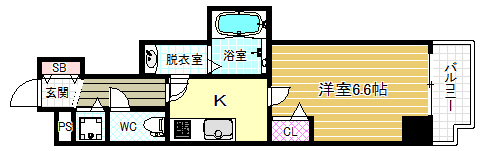 ALZA松ヶ枝の間取り