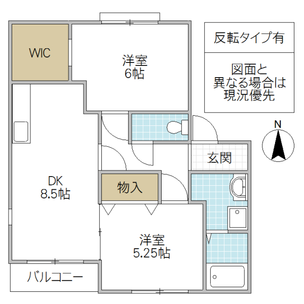 サンハーモニー大和田 Eの間取り