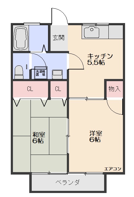 コーポテンジン_間取り_0