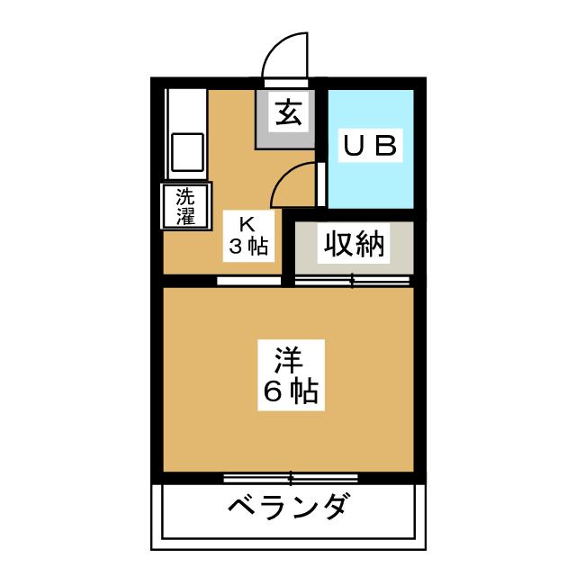 サニーハイツイナバの間取り