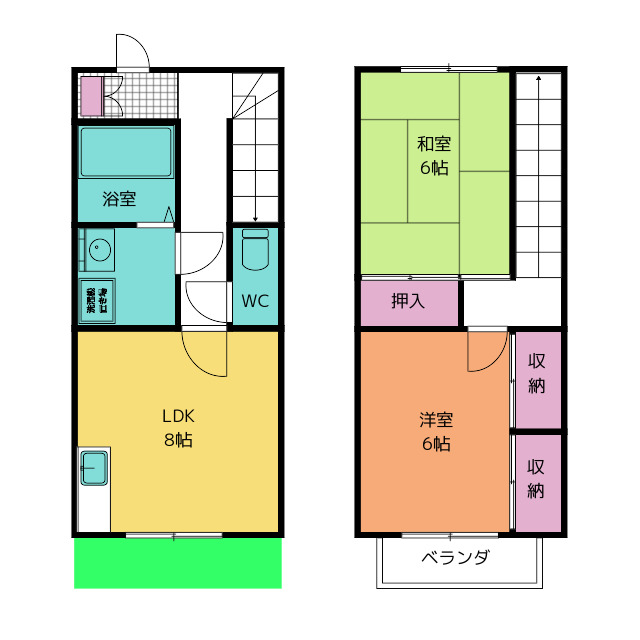 コーポサンコーの間取り