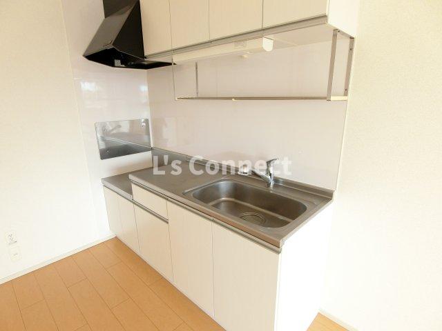 キッチン　２口ガスコンロ設置可能なキッチン。