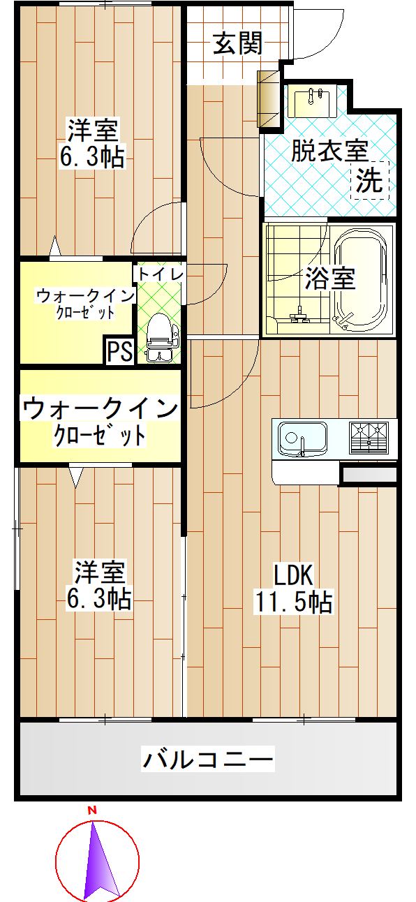 Lusora Osatoの間取り写真