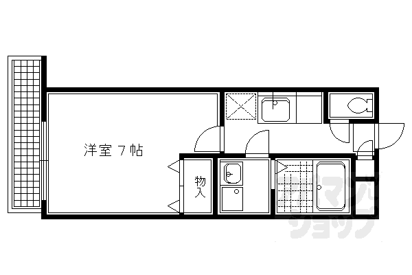 地下鉄烏丸線 北大路駅 徒歩9分 2階建 築18年の間取り写真
