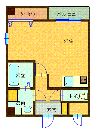 森塚第12マンションの間取り写真