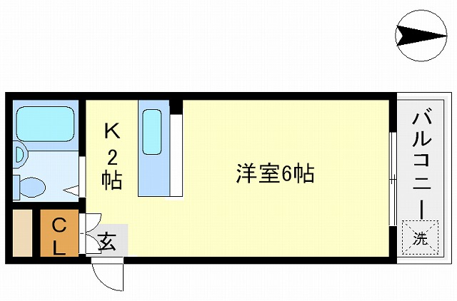 神戸市垂水区御霊町のマンションの間取り