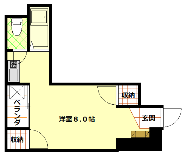 長崎市平和町のマンションの間取り